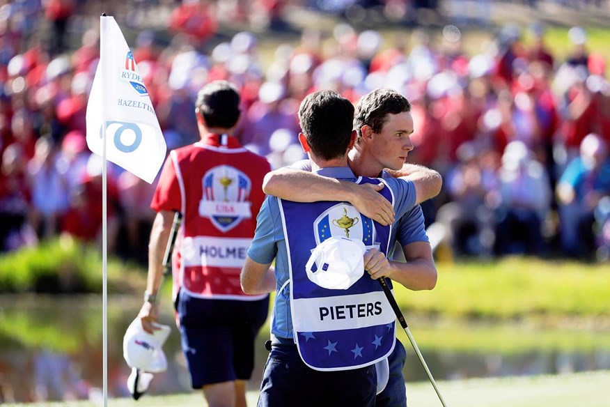 Pieters and caddie