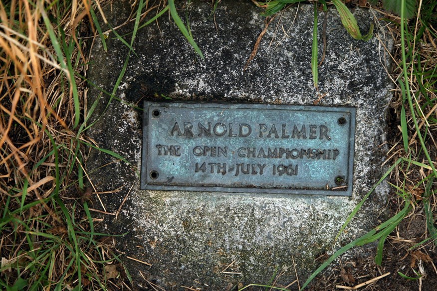 Arnold Palmer has a plaque at Royal Birkdale