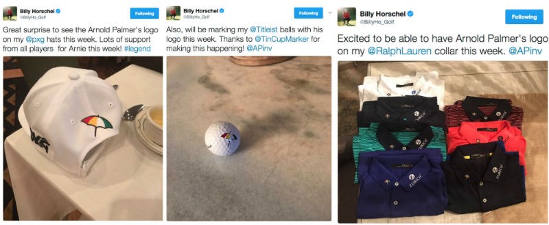 Billy Horschel's tribute to Arnold Palmer