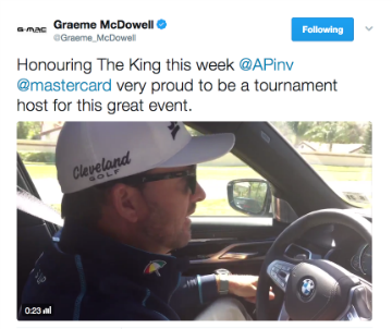 Graeme McDowell is a tournament host at the Arnold Palmer Invitational