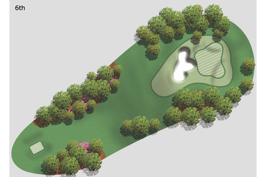 6th hole at Augusta National