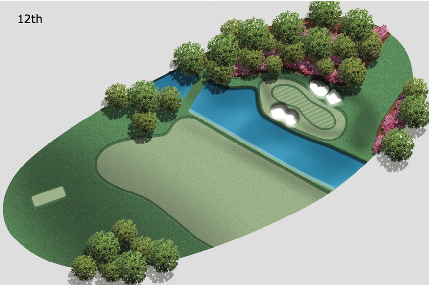 12th hole at Augusta national