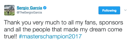 Garcia thanks fans on twitter