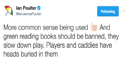 Ian Poulter reacts to rules review