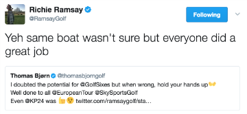 Richie Ramsay and Thomas Bjorn comment on GolfSixes