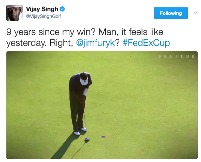 Vijay Singh remembers FedExCup win