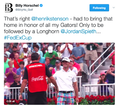 Billy Horschel posts about his FedExCup victory