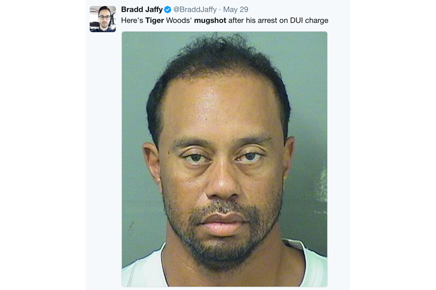 Tiger woods mugshot