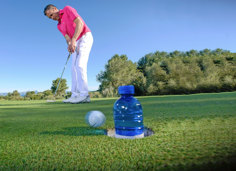 Water bottle training aid