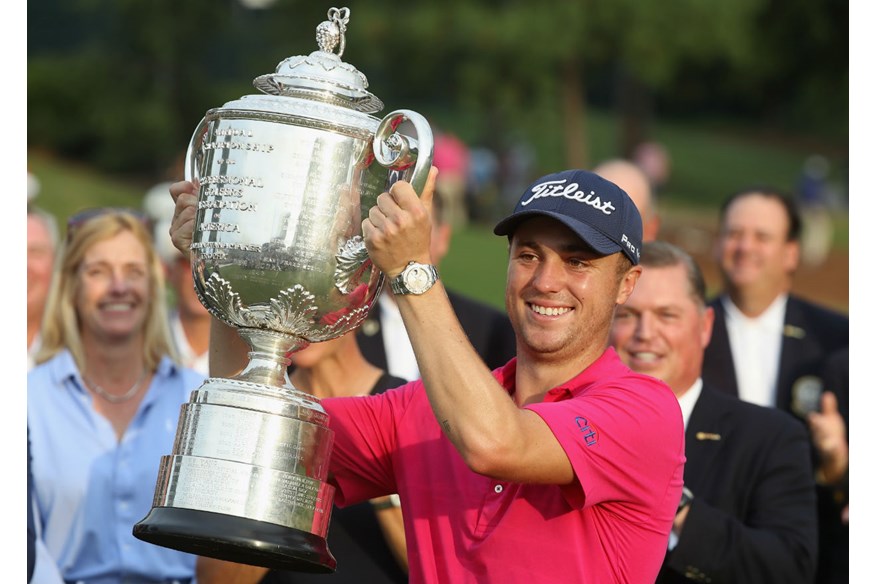 Justin Thomas first won the US PGA Championship in 2017.