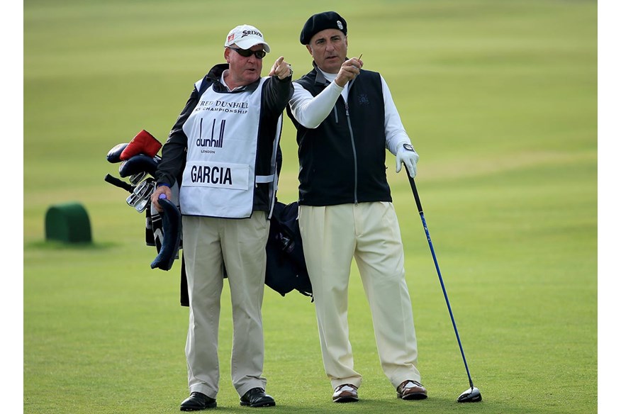 Andy Garcia in Dunhill Links action.