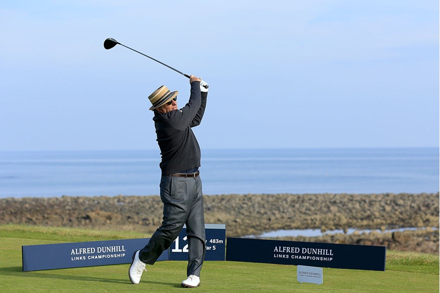 Andy Garcia in action at Kingsbarns.