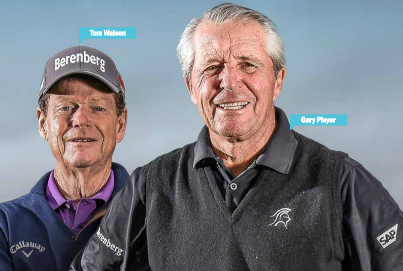 Legends of the game Gary Player and Tom Watson