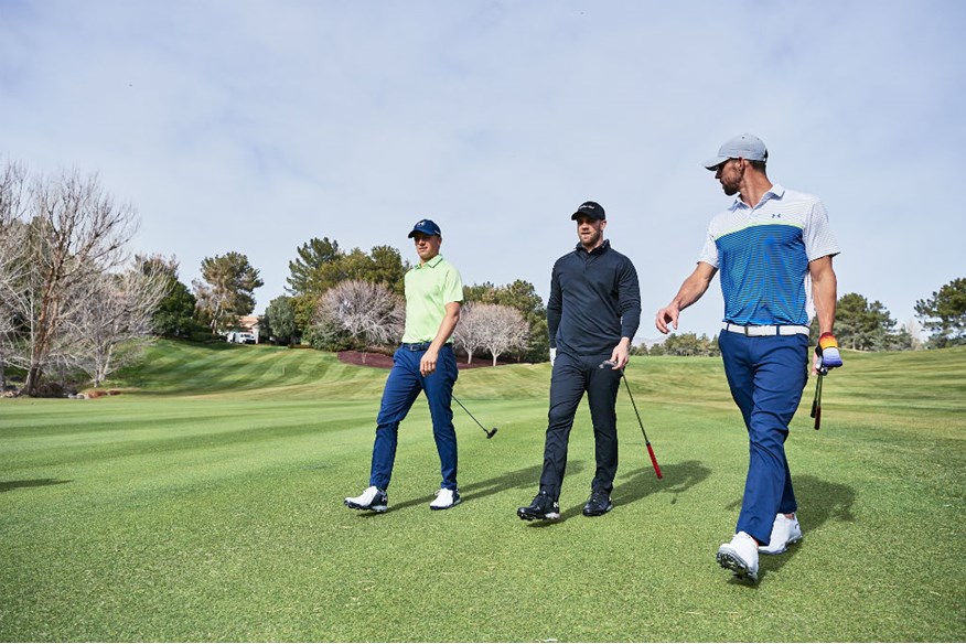 Jordan Spieth and Michael Phelps unveil the Spieth Two at Top Golf Las Vegas