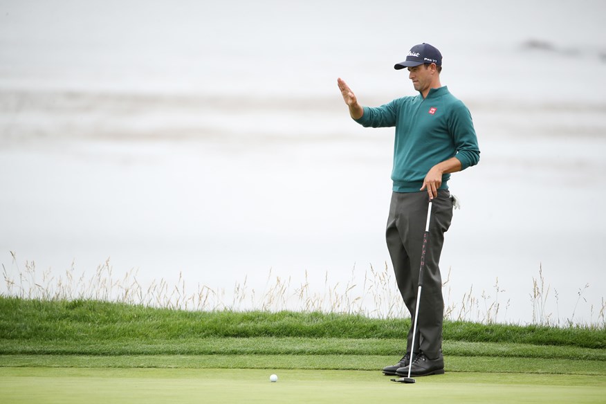 Adam scott uses aimpoint