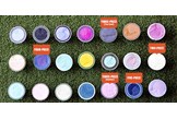 The layers of a golf ball.