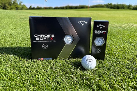 Callaway Chrome Soft X golf balls.