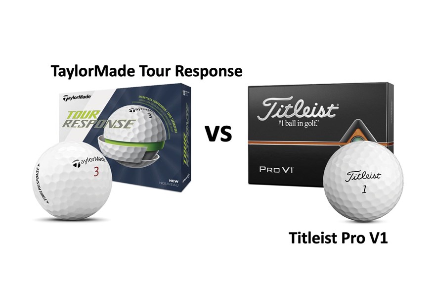 TaylorMade Tour Response vs. Titleist Pro V1 golf ball