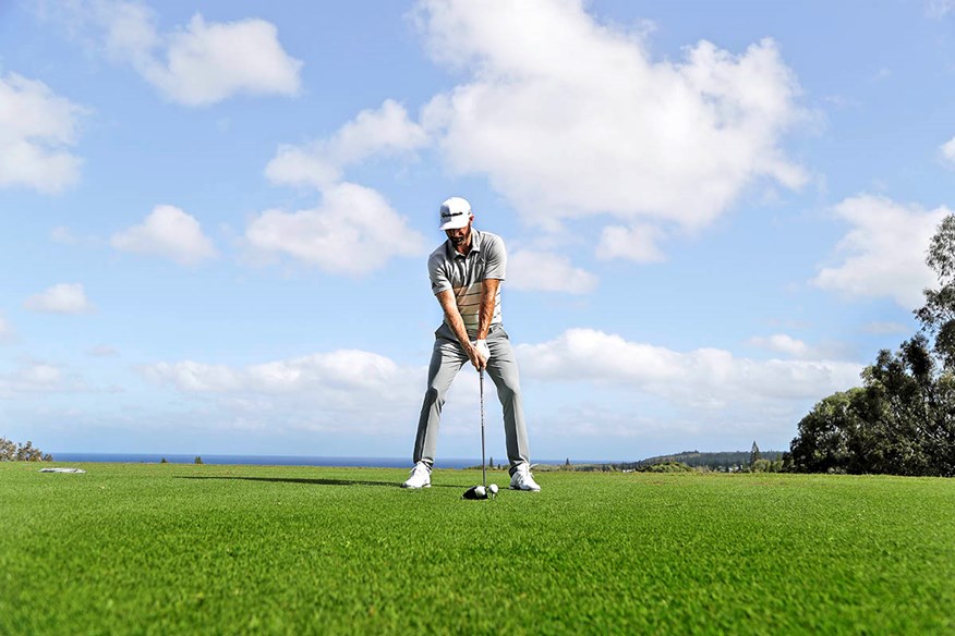 Dustin Johnson's power begins with a good setup.