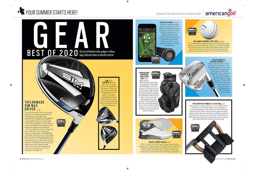 We highlight the best golf gear of 2020