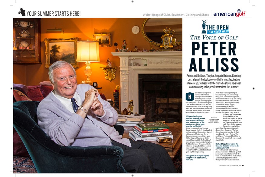 Peter Alliss has no shortage of great golf stories to tell.