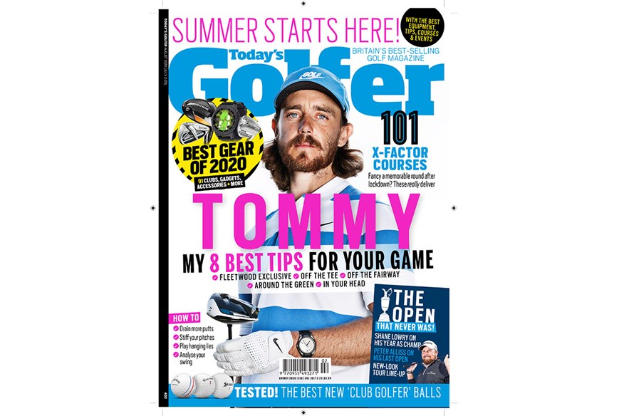 Tommy Fleetwood on the cover of Today's Golfer magazine.