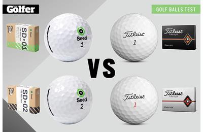 We compare Seed Golf balls with the Titleist Pro V1 and Pro V1x.