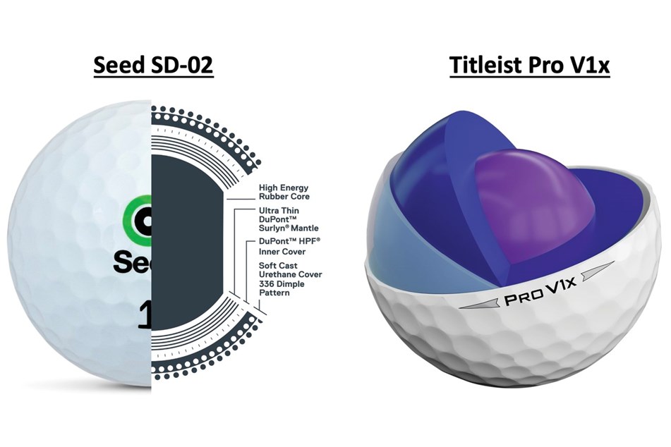 Seed vs Titleist Pro V1 golf balls