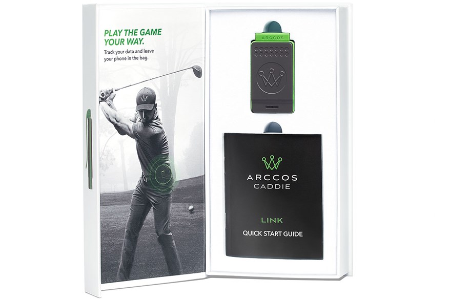 Arccos Golf Caddie Link wearable box