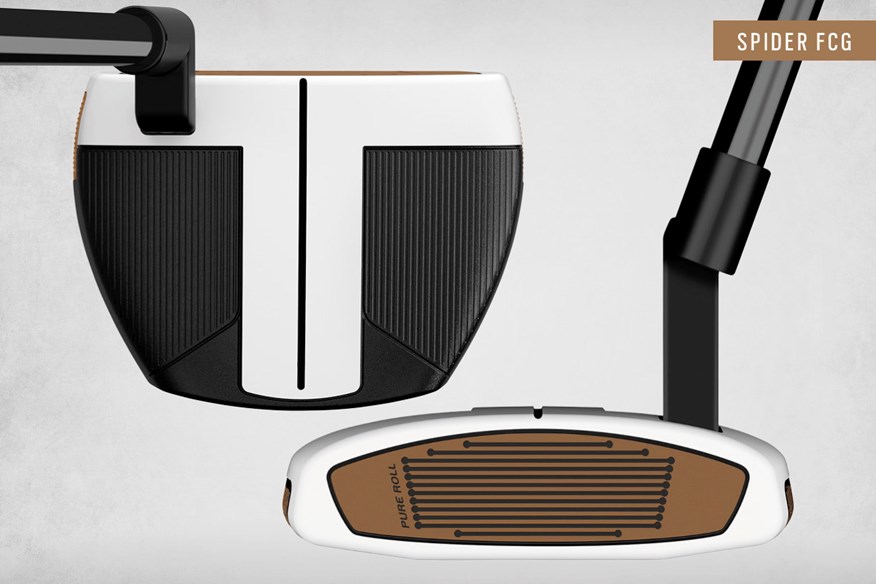 The face and top view of TaylorMade's new Spider FCG putter.