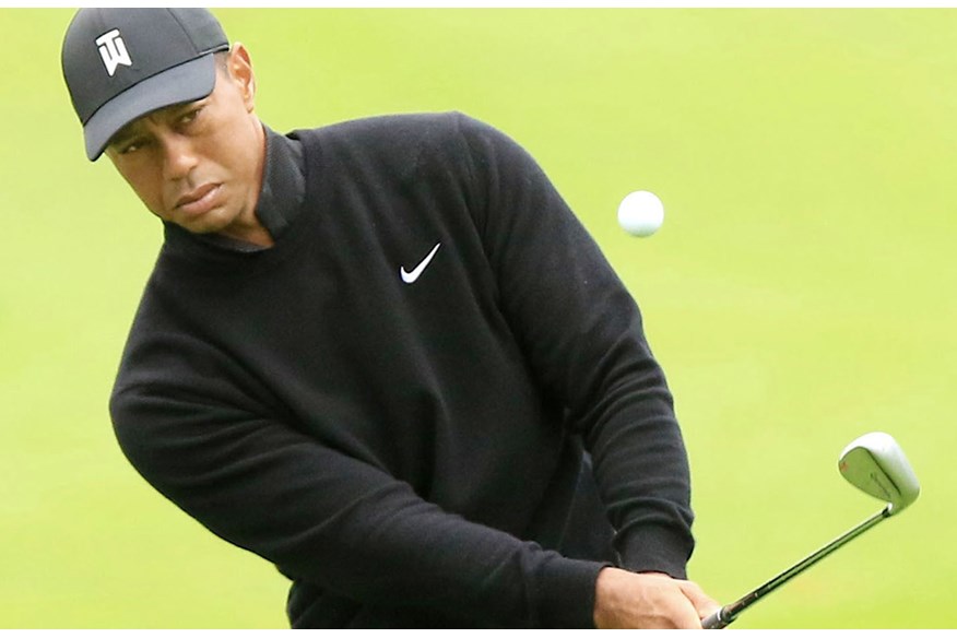 Tiger Woods using his MG2 TW wedges at the PGA Championship.