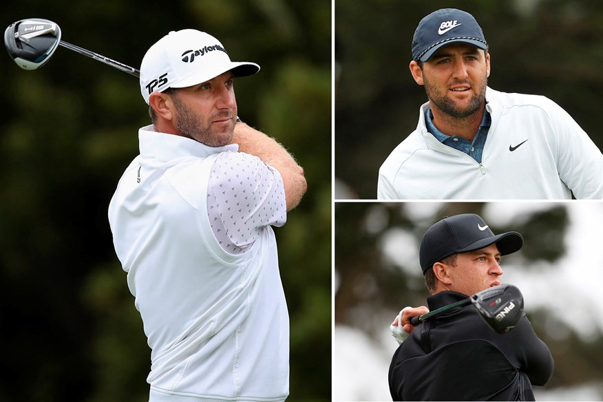 Dustin Johnson leads the US PGA Championship from Scottie Scheffler and Cameron Champ.