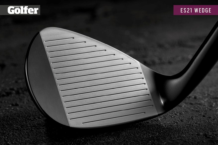 The ES21 wedge's face is designed to perform well in wet conditions.