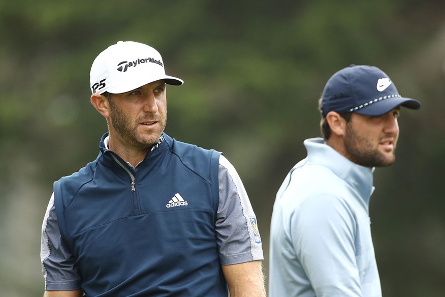 Dustin Johnson and Scottie Scheffler.