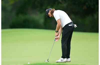 Tommy Fleetwood uses the claw putting grip with great success.