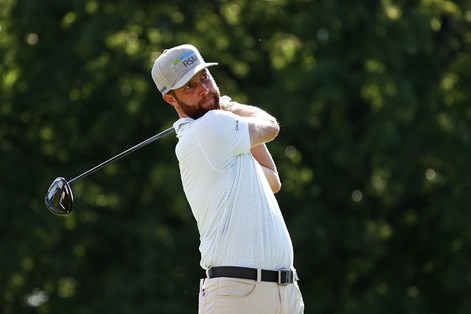 Chris Kirk's strategy changes for the hole's shape. Chris Kirk's strategy changes for the hole's shape.