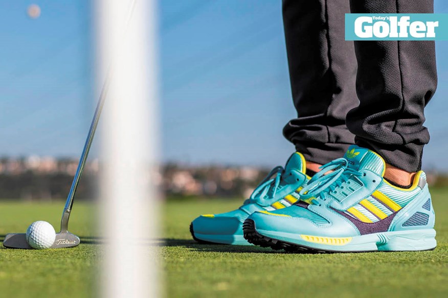 The adidas ZX 8000 Golf shoe looks great on or off the course..