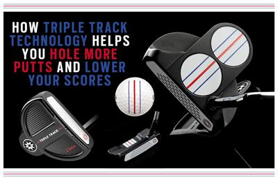 Odyssey Triple Track putters and Callaway Triple Track ball.