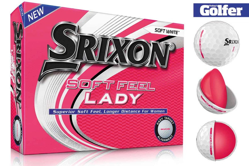 The Srixon Soft Feel Lady golf ball is available in Soft White.