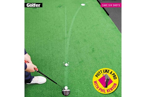 Drill No.5 - See the invisible putting line. Drill No.5 - See the invisible putting line.