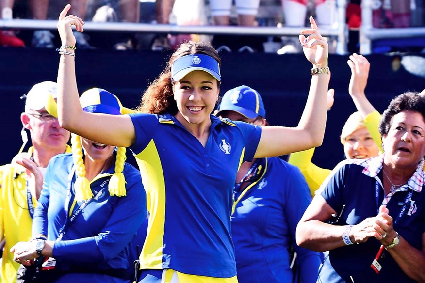 Georgia Hall at the Solheim Cup.