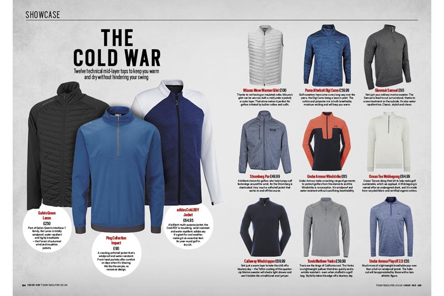 Our favourite golf mid-layers ready for winter.