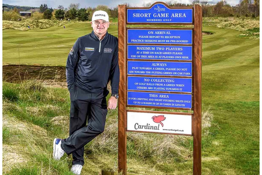 Paul Lawrie at his golf foundation.