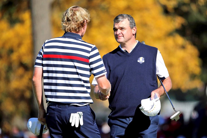 Paul Lawrie beat Brandt Snedeker at the 2012 Ryder Cup.