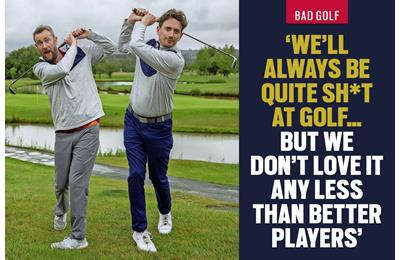 Bad Golf creators Alex Horne and John Robins.