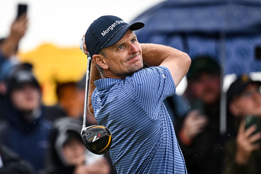 Justin Rose plays a TaylorMade R7 Quad mini driver