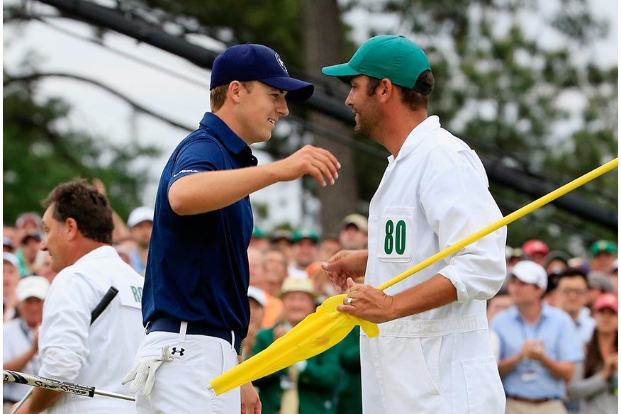 Jordan Spieth and Michael Greller.