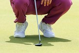 Jon Rahm wears True Linkswear golf shoes