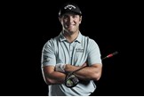 Jon Rahm plays a full bag of Callaway clubs, including an Odyssey putter, and Callaway's Chrome Soft X ball.
