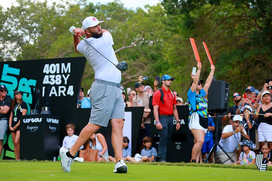 Jon Rahm playing at LIV Mayakoba 2024